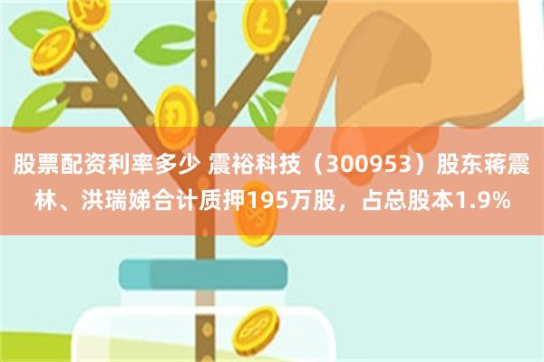 股票配资利率多少 震裕科技（300953）股东蒋震林、洪瑞娣合计质押195万股，占总股本1.9%