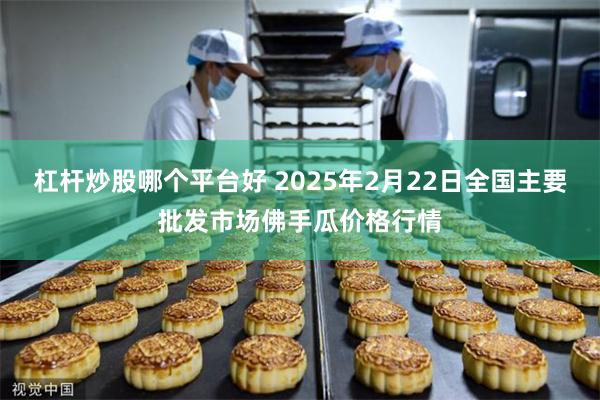 杠杆炒股哪个平台好 2025年2月22日全国主要批发市场佛手瓜价格行情